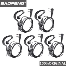 

5pcs Baofeng UV-5R Headset Ham Radio Earphone Walkie Talkie Woki Toki Headphone PTT B5 B6 Uv-6r F8+ Wln Kd-c1 K Port Earpiece