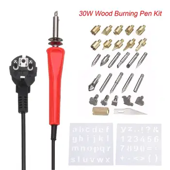 31Pcs Wood Burning Pen Engraver Set 30W Electric Soldering Iron Tool Set With Tips Pyrography Kit Wood Burner Craft Tool
31Pcs Wood Burning Pen Engraver Set 30W Electric Soldering Iron Tool Set With Tips Pyrography Kit Wood Burner Craft Tool