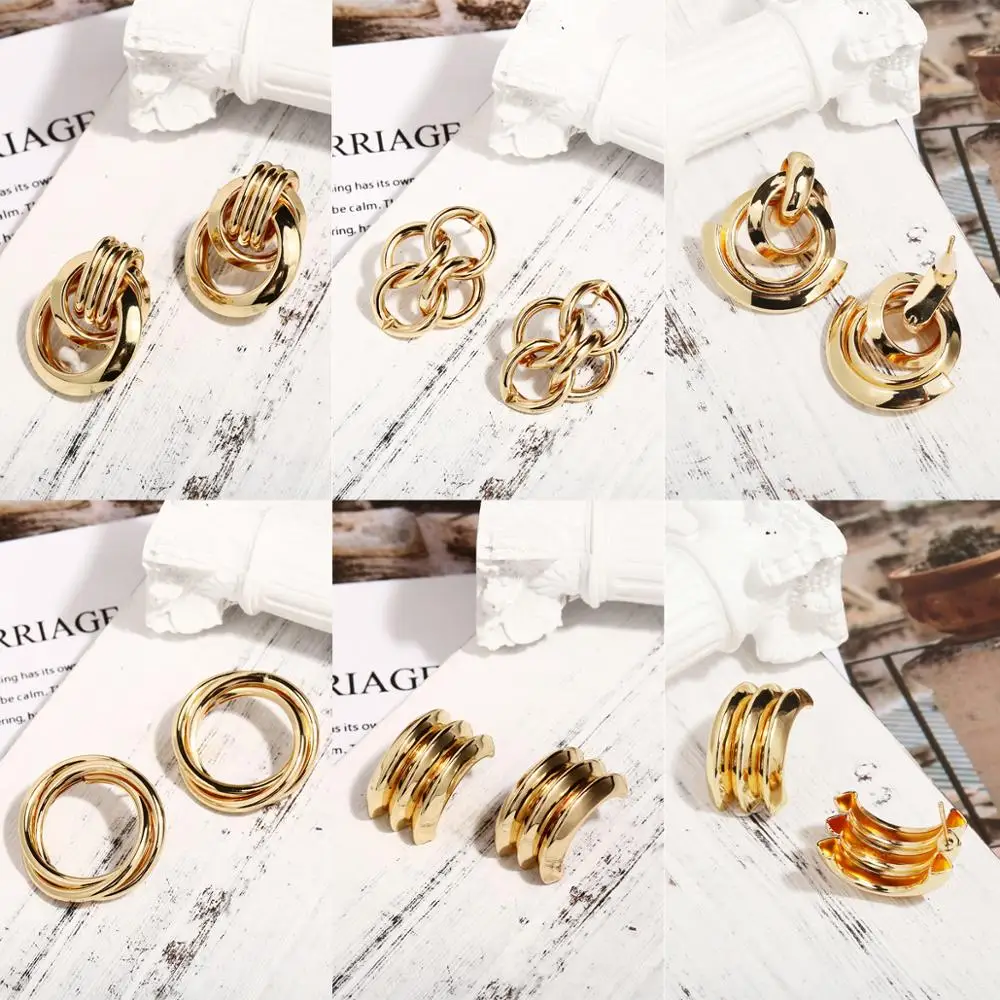 European and American cross-border creative simple new single-layer Cross Earrings exaggerated gold metal Earrings
European and American cross-border creative simple new single-layer Cross Earrings exaggerated gold metal Earrings