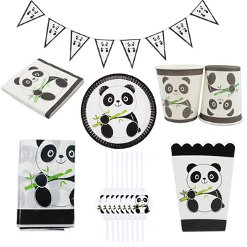 Cartoon Panda Theme Birthday Party Decorations Disposable Tableware Sets Plate Napkin Panda Party Balloon Baby Shower Favors
Cartoon Panda Theme Birthday Party Decorations Disposable Tableware Sets Plate Napkin Panda Party Balloon Baby Shower Favors