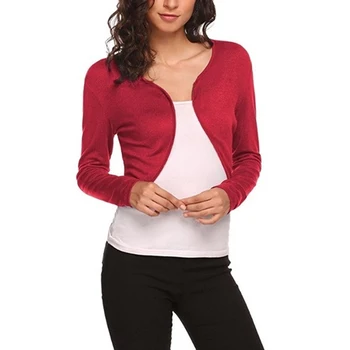 Women Solid Color Short Coat Jacket Lady Shawls Women Summer Autumn Cardigan Elegant Female Long Sleeves Solid Coats
Women Solid Color Short Coat Jacket Lady Shawls Women Summer Autumn Cardigan Elegant Female Long Sleeves Solid Coats