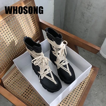 Women Motorcycle Boots Ladies Cross Tied Shoes Woman Black Mid Calf Boots Female Round Toe Brand Boots Girls Fashion Botas New
Women Motorcycle Boots Ladies Cross Tied Shoes Woman Black Mid Calf Boots Female Round Toe Brand Boots Girls Fashion Botas New