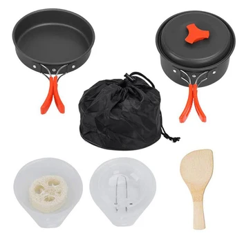 Outdoor Camping Cookware Set Marching Utensils Tableware Cooking Stove Kit Travel Pan Hiking Picnic Camping Tools For 1-2 Person
Outdoor Camping Cookware Set Marching Utensils Tableware Cooking Stove Kit Travel Pan Hiking Picnic Camping Tools For 1-2 Person