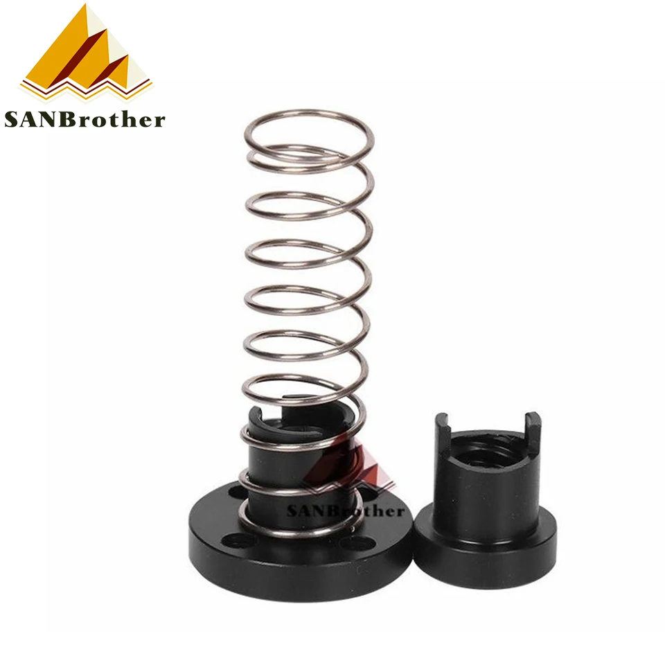3D Printer T8 POM Anti Backlash Nuts For Lead 2mm / 4mm / 8mm Acme Threaded Rod Eliminate the gap Spring DIY CNC Accessories
3D Printer T8 POM Anti Backlash Nuts For Lead 2mm / 4mm / 8mm Acme Threaded Rod Eliminate the gap Spring DIY CNC Accessories