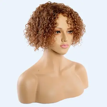 Pixie Cut Wig Bob Curly Human Hair Wigs 150% Density Brazilian Remy Full Machine Wig 30# Sunlight Human Hair Wigs For Women
Pixie Cut Wig Bob Curly Human Hair Wigs 150% Density Brazilian Remy Full Machine Wig 30# Sunlight Human Hair Wigs For Women