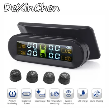 Cheap TPMS Solar Power Tyre Pressure Monitoring System with 4 Sensors LCD Real-time Display Car Tire Pressure Auto Alarm System
Cheap TPMS Solar Power Tyre Pressure Monitoring System with 4 Sensors LCD Real-time Display Car Tire Pressure Auto Alarm System