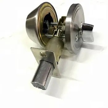 Home Door Gate Single Cylinder Deadbolt Chrome Metal Dead Bolt Door Lock 
Home Door Gate Single Cylinder Deadbolt Chrome Metal Dead Bolt Door Lock