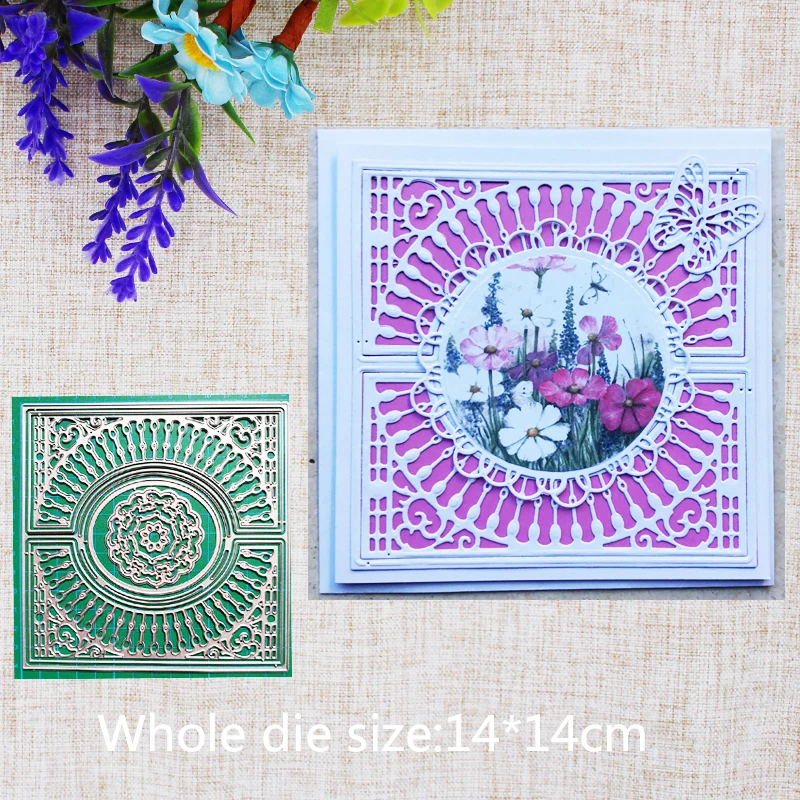 140*140mm square Circle new Metal Cutting Dies for decoration card DIY Scrapbooking stencil Paper Craft Album template Dies
140*140mm square Circle new Metal Cutting Dies for decoration card DIY Scrapbooking stencil Paper Craft Album template Dies