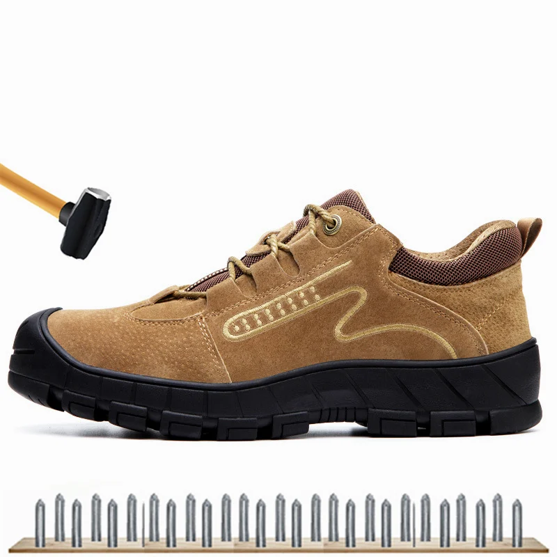 Men Steel Toe Safety Shoes Non-slip Puncture-Proof Security Protection Work Shoes Breathable Cow Suede Boots Male Sneakers
Men Steel Toe Safety Shoes Non-slip Puncture-Proof Security Protection Work Shoes Breathable Cow Suede Boots Male Sneakers
