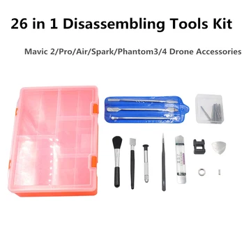 26 in 1 Mini Screwdriver Tools Set Drone Repair Parts & Storage Case For DJI Mavic 2/Pro/Air/Spark/Phantom3/4 Drone Accessories
26 in 1 Mini Screwdriver Tools Set Drone Repair Parts & Storage Case For DJI Mavic 2/Pro/Air/Spark/Phantom3/4 Drone Accessories