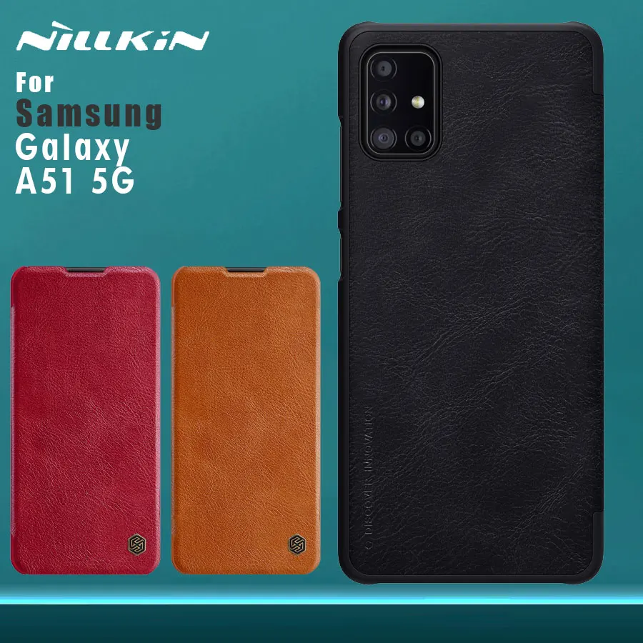 Чехол Nillkin для Samsung Galaxy A51 5G, кожаный чехол с откидной крышкой и отделением для карт, задняя крышка
Чехол Nillkin для Samsung Galaxy A51 5G, кожаный чехол с откидной крышкой и отделением для карт, задняя крышка
