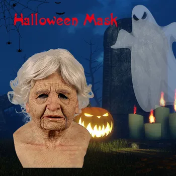 Old Woman Mask Halloween Funny Reusable Washable Mask Creepy Wrinkle Latex Soft Face Cover Cosplay Party Props Fun Toys Masque
Old Woman Mask Halloween Funny Reusable Washable Mask Creepy Wrinkle Latex Soft Face Cover Cosplay Party Props Fun Toys Masque
