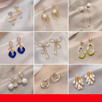 30 Pairs/lot top quality fashion women earring lot wholesale luxury zircon women wedding earring jewelry lot 201031-56 
30 Pairs/lot top quality fashion women earring lot wholesale luxury zircon women wedding earring jewelry lot 201031-56