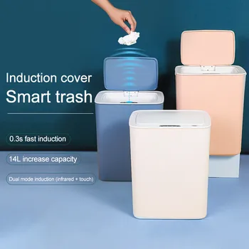 14L Automatic Smart Sensor Dustbin Plastic Kitchen Bedroom Energy-Saving Intelligent Sensor Trash Can USB Charging
14L Automatic Smart Sensor Dustbin Plastic Kitchen Bedroom Energy-Saving Intelligent Sensor Trash Can USB Charging