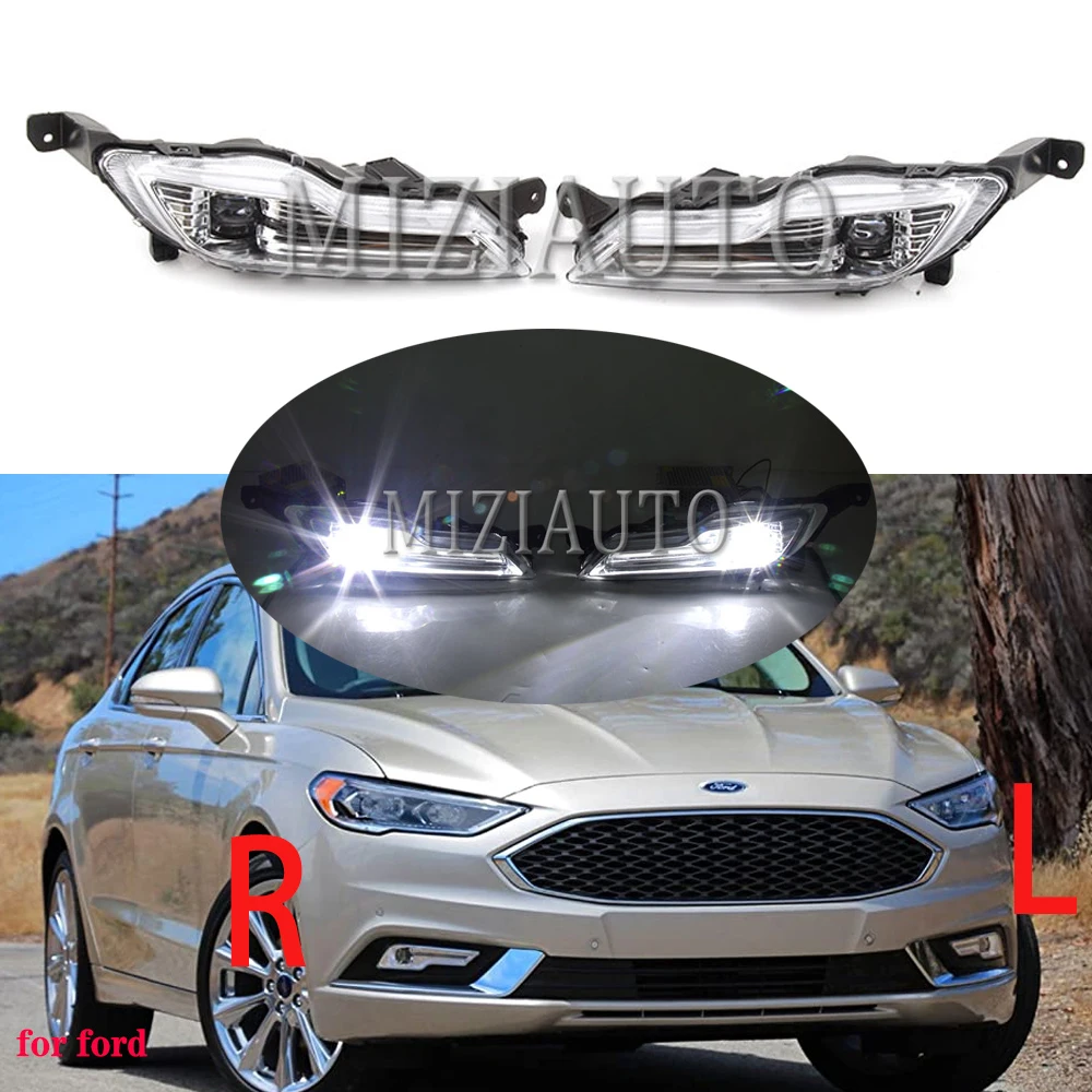 Светодиодная противотуманная фара s DRL для Ford Explorer Sport Fusion Mondeo 2017 2018 2019 передняя