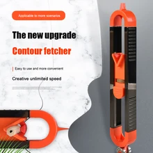 Profile Scribing Ruler Contour Gauge with Lock Adjustable Precise Carpenter Tools for Tile Woodworking Measurement Gauge Tool
Profile Scribing Ruler Contour Gauge with Lock Adjustable Precise Carpenter Tools for Tile Woodworking Measurement Gauge Tool