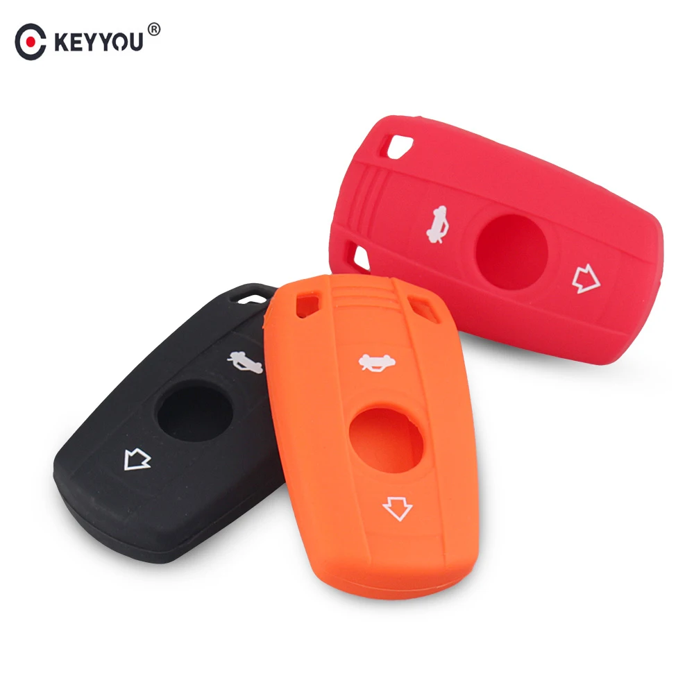 KEYYOU 3 Button Silicone Car Key Case for BMW 1 3 5 6 Series E90 E91 E92 E60 Remote Key Shell Case Smart Key Fob Cover
KEYYOU 3 Button Silicone Car Key Case for BMW 1 3 5 6 Series E90 E91 E92 E60 Remote Key Shell Case Smart Key Fob Cover