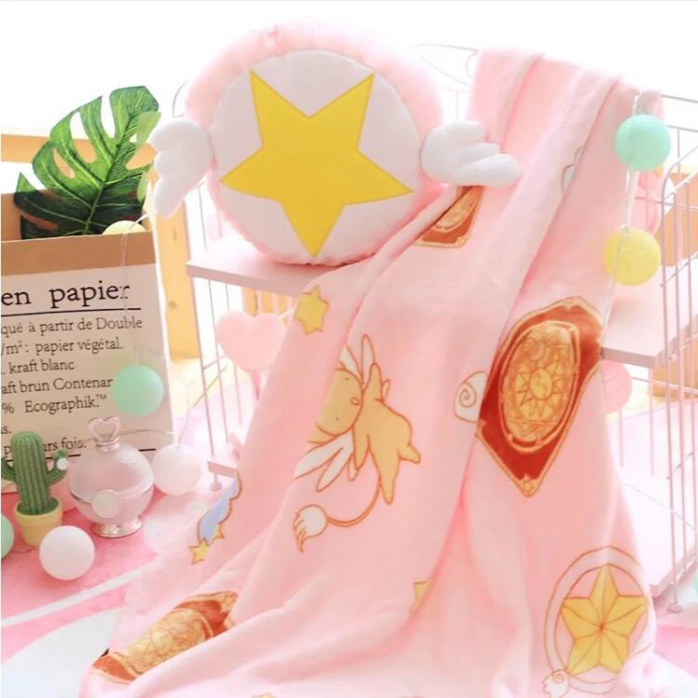 anime_card_captor_cardcaptor_KINOMOTO_sakura_sailor_moon_air_conditioning_blanket_cushion_pillow_cos