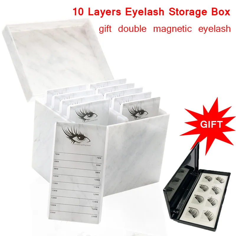 Eyelash Storage Box 10 Layer Acrylic Tray Eyelash Curler Single Eyelash Volume Display, For Eyelash To Extend The Tools
Eyelash Storage Box 10 Layer Acrylic Tray Eyelash Curler Single Eyelash Volume Display, For Eyelash To Extend The Tools