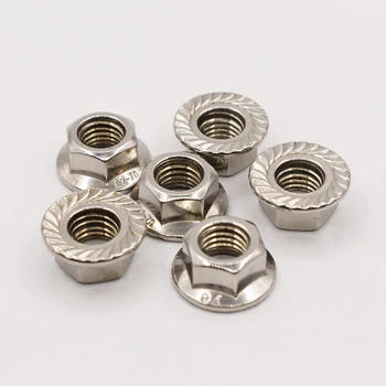 304 Stainless Steel Flange Nut Anti-Skid Nut Anti Loose Hexagon Disc With Tooth M3 M4 M5 M6 M8 M10 M12
304 Stainless Steel Flange Nut Anti-Skid Nut Anti Loose Hexagon Disc With Tooth M3 M4 M5 M6 M8 M10 M12