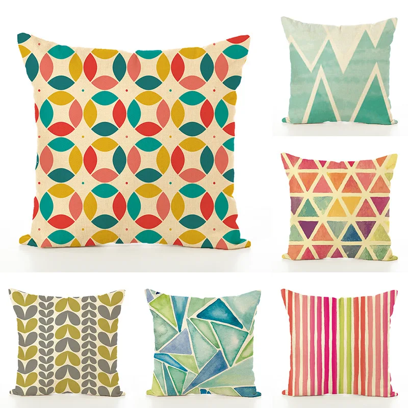 Linen Pillow Digital Printing Linen Color Geometric Cushion Pillowcase Office Waist Cushion Customization Couch Pillows
Linen Pillow Digital Printing Linen Color Geometric Cushion Pillowcase Office Waist Cushion Customization Couch Pillows