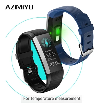 AZiMiYO smart band Bracelet S03 with Body temperature monitoring Color Touch Screen 14days 2020 smart band
AZiMiYO smart band Bracelet S03 with Body temperature monitoring Color Touch Screen 14days 2020 smart band