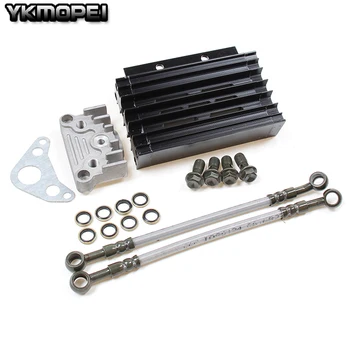 CNC Oil Cooler Kit Radiator Aluminium Adapter Engine Cylinder Cover Cooling For ATV Pit Dirt Bike 125cc 140cc
CNC Oil Cooler Kit Radiator Aluminium Adapter Engine Cylinder Cover Cooling For ATV Pit Dirt Bike 125cc 140cc