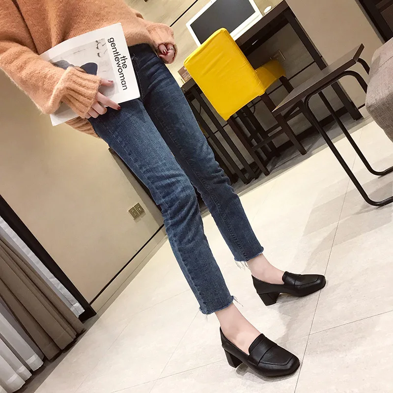 2019 Spring Short in Size Korean-style Casual Comfortable Small Leather Shoes Daily Life Versatile Online Celebrity Square Head
2019 Spring Short in Size Korean-style Casual Comfortable Small Leather Shoes Daily Life Versatile Online Celebrity Square Head