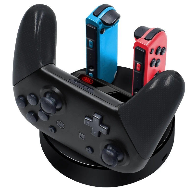 4-In-1 Game Handle Charger Base 4 Handle Seat Charger Handle Cradle Game Console Charging for Nintendo Switch Joy-Con
4-In-1 Game Handle Charger Base 4 Handle Seat Charger Handle Cradle Game Console Charging for Nintendo Switch Joy-Con
