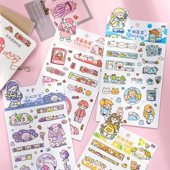 Mohamm 6Sheets Cute Rabbit Decorative Sticker Books Scrapbooking DIY Note Paper and PVC Sticker Flakes Stationary Office Accesso
Mohamm 6Sheets Cute Rabbit Decorative Sticker Books Scrapbooking DIY Note Paper and PVC Sticker Flakes Stationary Office Accesso