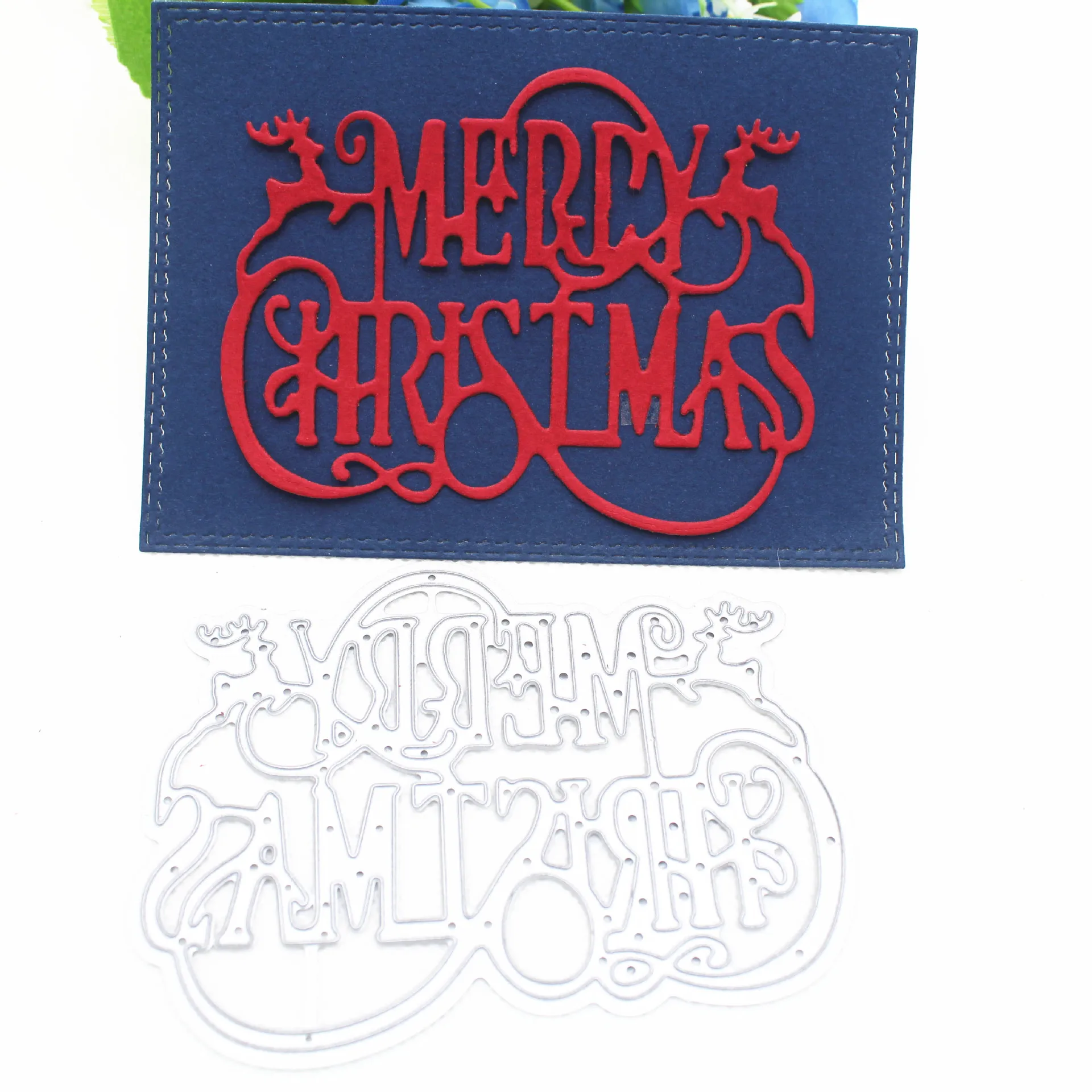 10*8cm Merry Christmas Words Metal Cutting Dies Stencils for DIY Scrapbooking Photo Album Decorative Embossing DIY Paper Card
10*8cm Merry Christmas Words Metal Cutting Dies Stencils for DIY Scrapbooking Photo Album Decorative Embossing DIY Paper Card