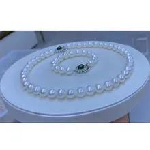 DIY pearl jewelry accessories necklace bracelet sweater chain emerald buckle copper plating 18K Gold
DIY pearl jewelry accessories necklace bracelet sweater chain emerald buckle copper plating 18K Gold