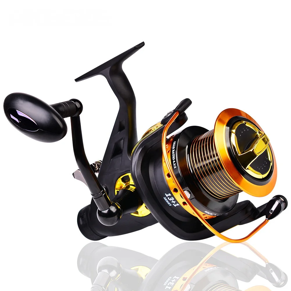 

Carp Fishing Spinning Reel 13 + 1BB Accessories Reels Pesca Strong Drag Moulinet Peche En Mer Carretilha De Pesca Accesorios Mar