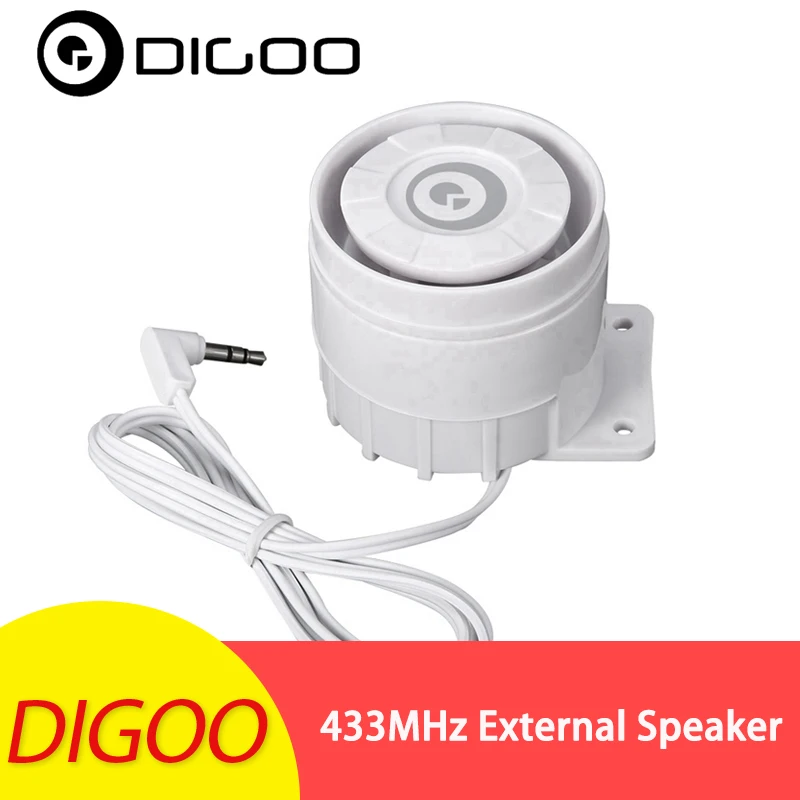 Digoo DG-HOSA Security 433MHz External Speakers Wired Alert Siren Kits 3.5mm 15W 12DC for Smart Home Security Alarm System
Digoo DG-HOSA Security 433MHz External Speakers Wired Alert Siren Kits 3.5mm 15W 12DC for Smart Home Security Alarm System