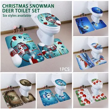 3pcs/Set Nonwoven Fabric Bathroom Mat Set Toilet Seat Cover Cartoon Snowman Christmas Rug Creative Carpets New Year Party Favor
3pcs/Set Nonwoven Fabric Bathroom Mat Set Toilet Seat Cover Cartoon Snowman Christmas Rug Creative Carpets New Year Party Favor