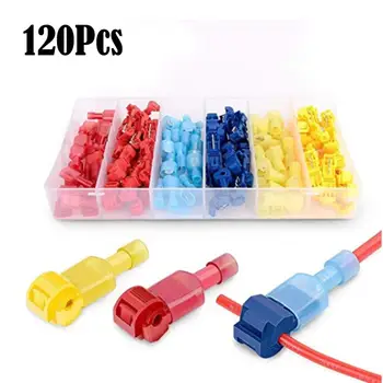 120pcs Quick Electrical Cable Connectors Snap Splice Lock Wire Terminals Crimp Electric Wire Crimp Connectors Cable Joiner
120pcs Quick Electrical Cable Connectors Snap Splice Lock Wire Terminals Crimp Electric Wire Crimp Connectors Cable Joiner
