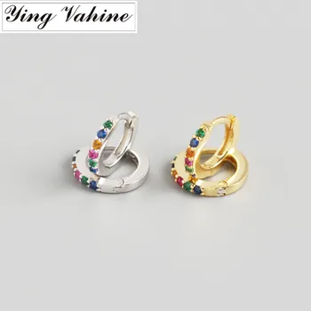ying Vahine 100% 925 Sterling Silver Mini Round Multicolor Zircon Small Stud Earrings for Women 
ying Vahine 100% 925 Sterling Silver Mini Round Multicolor Zircon Small Stud Earrings for Women