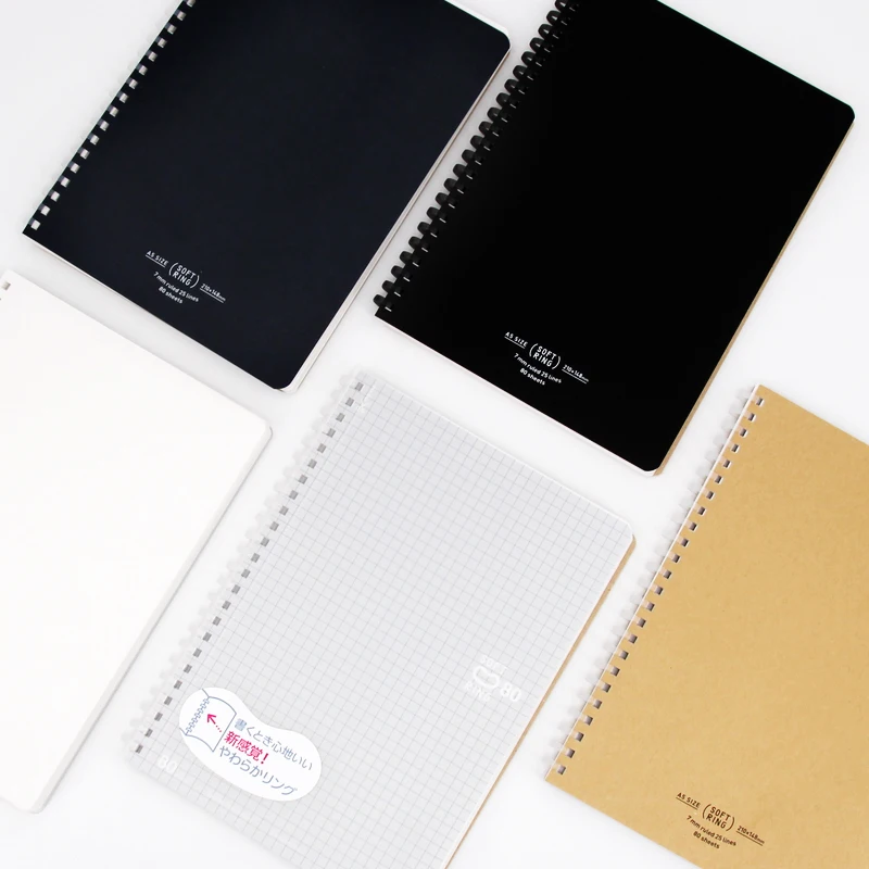 Flexible coil notebook 5 mm square/lattice/blank/horizontal screw notebook A5/B5
Flexible coil notebook 5 mm square/lattice/blank/horizontal screw notebook A5/B5