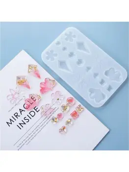 Crystal Epoxy Resin Mold Dangle Eearrings Silicone Mould DIY Crafts Making Tools 83XF 
Crystal Epoxy Resin Mold Dangle Eearrings Silicone Mould DIY Crafts Making Tools 83XF