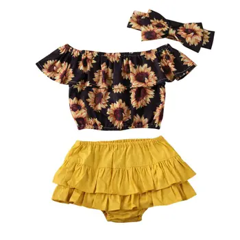 CANIS Summer Kids Clothes Baby Girls Off shoulder Floral Printed Top+Ruffles shorts 3pcs Lovely Fashion outfits set
CANIS Summer Kids Clothes Baby Girls Off shoulder Floral Printed Top+Ruffles shorts 3pcs Lovely Fashion outfits set