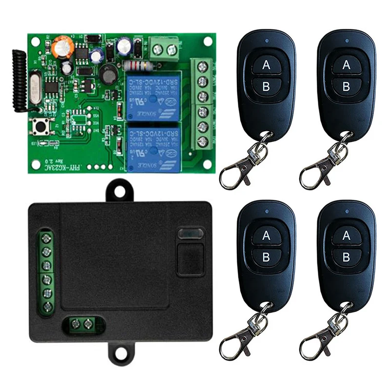 433MHz AC 220 V 2CH 2 CH Wireless RF Remote Control Light Switch 10A Relay Output Radio Receiver Module+Transmitter For garage
433MHz AC 220 V 2CH 2 CH Wireless RF Remote Control Light Switch 10A Relay Output Radio Receiver Module+Transmitter For garage