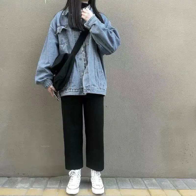 Autumn Loose Chaqueta Mujer Coat Female Jaket Women Jeans Denim Jean Jacket Streetwear Jackets For Boyfriend Harajuku Plus Size
Autumn Loose Chaqueta Mujer Coat Female Jaket Women Jeans Denim Jean Jacket Streetwear Jackets For Boyfriend Harajuku Plus Size