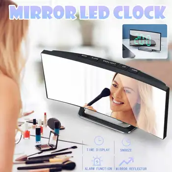 Alarm Clock LED Mirror Display Digital Temperature Snooze Table USB Charging Alarm and Snooze Time Memory Function
Alarm Clock LED Mirror Display Digital Temperature Snooze Table USB Charging Alarm and Snooze Time Memory Function