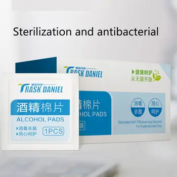 100Pcs/Box Alcohol Pads Sheet Sterilization Disinfection First-Aid Disposable Wipes Individually Wrapped for Cleaning Eyeglass
100Pcs/Box Alcohol Pads Sheet Sterilization Disinfection First-Aid Disposable Wipes Individually Wrapped for Cleaning Eyeglass