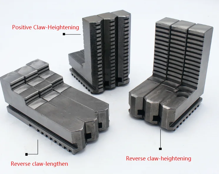 K11-200 Three-jaw chuck jaws, heightened, lengthened, universal