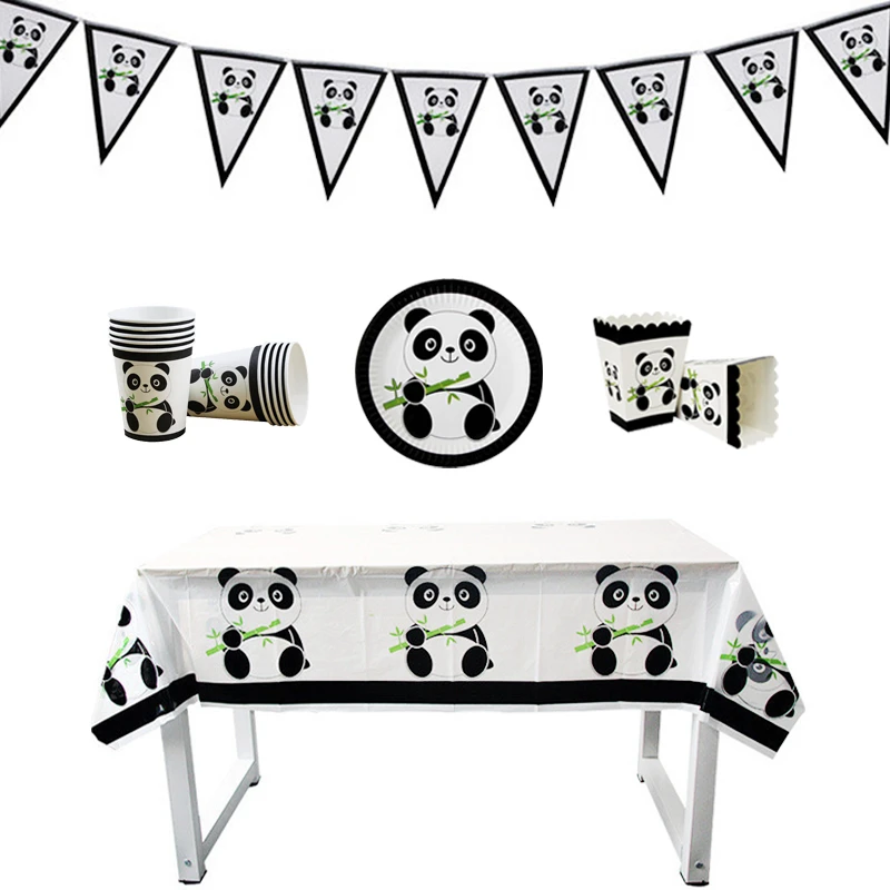 1Set Cute Panda Series Disposable Tableware Cartoon Animal Plates Cups Napkin Baby Shower Birthday Party Decoration Supplies
1Set Cute Panda Series Disposable Tableware Cartoon Animal Plates Cups Napkin Baby Shower Birthday Party Decoration Supplies