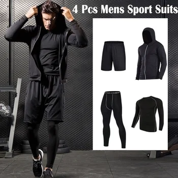 4PC Compression Men's Sport Suits Quick Dry Running Sets Sportswear Men Sports Joggers Gym Training Tracksuit Tights Workout
4PC Compression Men's Sport Suits Quick Dry Running Sets Sportswear Men Sports Joggers Gym Training Tracksuit Tights Workout