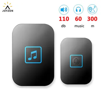 JOYZON 60 Chime 110DB Wireless Doorbell Waterproof 300M Remote EU AU UK US Plug home Door Bell battery 1 button 1 2 receiver
JOYZON 60 Chime 110DB Wireless Doorbell Waterproof 300M Remote EU AU UK US Plug home Door Bell battery 1 button 1 2 receiver