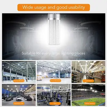 Corn Bulb Corn Light Bulb LED Corn Light Super Bright Durable E27/E26 6080LM 54W Factory Large Area Lighting Garage Barn
Corn Bulb Corn Light Bulb LED Corn Light Super Bright Durable E27/E26 6080LM 54W Factory Large Area Lighting Garage Barn