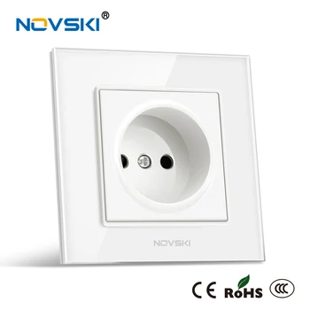 European Standard Electrical Plug Wall Socket German Bayer Material Tempered Glass Panel 16A 110-250V Power Socket, NOVSKI
European Standard Electrical Plug Wall Socket German Bayer Material Tempered Glass Panel 16A 110-250V Power Socket, NOVSKI